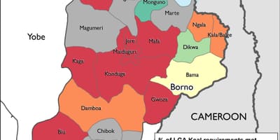 Kat jeyografik nan nò bò solèy leve nan nijerya